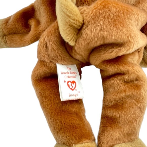 TY Beanie Baby 1995 Bongo The Monkey & Sealed McDonald’s Teenie Beanie Bongo - Picture 3 of 10